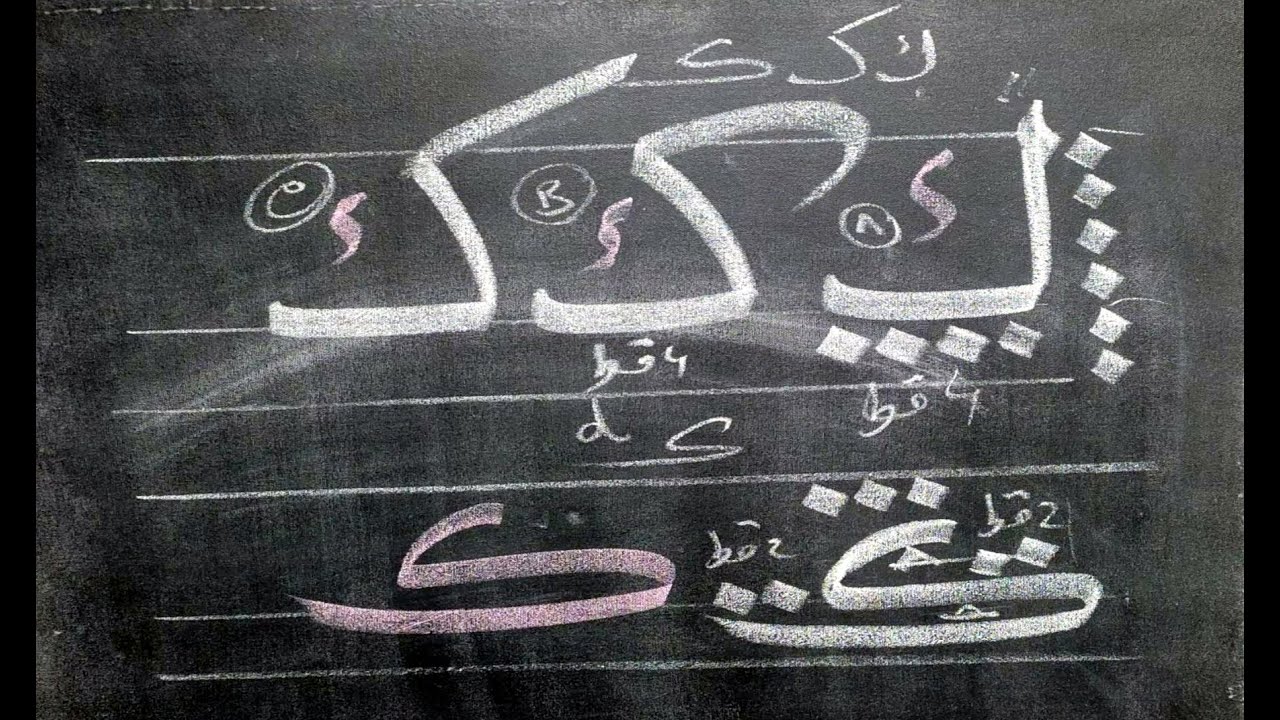 Arabic Calligraphy Course / Naskh Script Lesson 7: how to write Allah ...