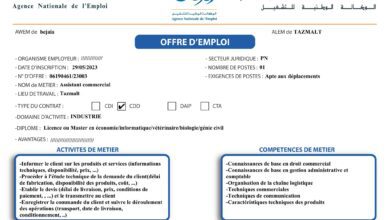 عروض عمل بقطاع الخاص ولاية بجاية المصدر الرسمي للتوظيف الجزائري